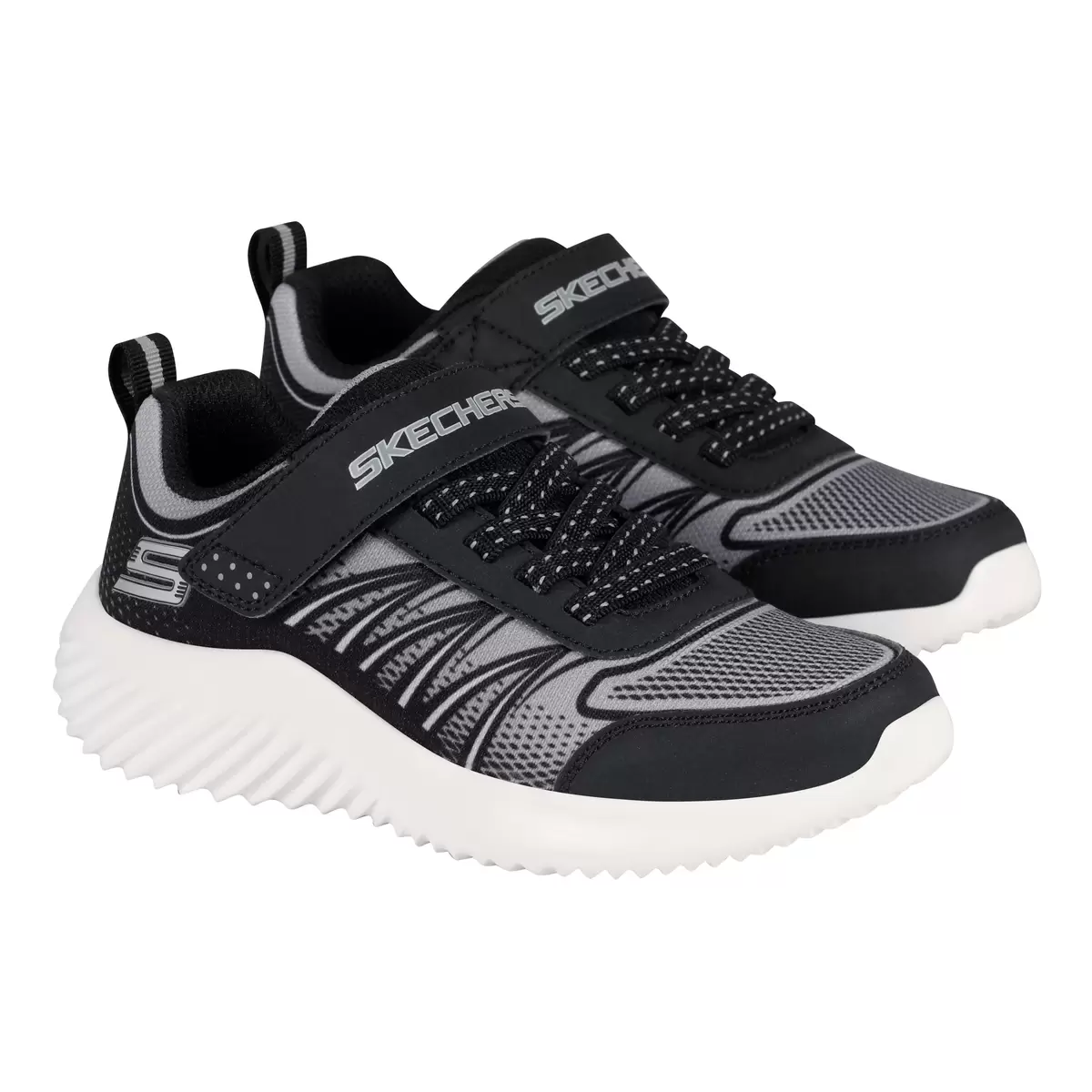 Skechers 兒童彈力運動鞋 黑 22公分