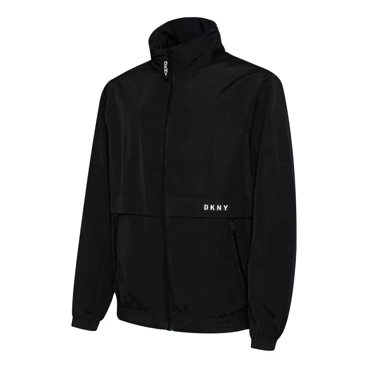 DKNY 男立領防風外套 黑色 L