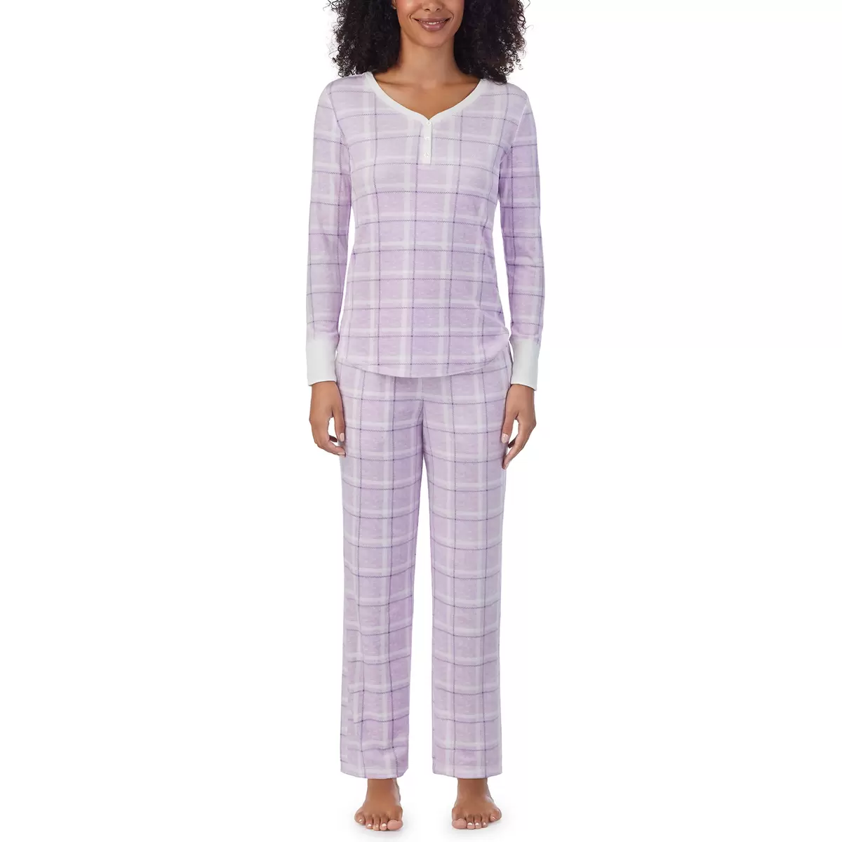 Nautica 女長袖睡衣2入組 淺紫 XL