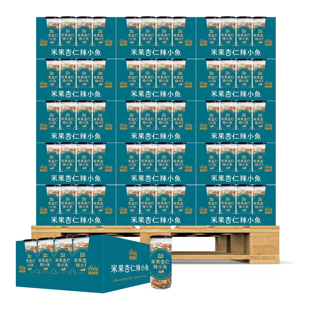 萬歲牌 米果杏仁辣小魚 340公克 X 2罐 X 300組