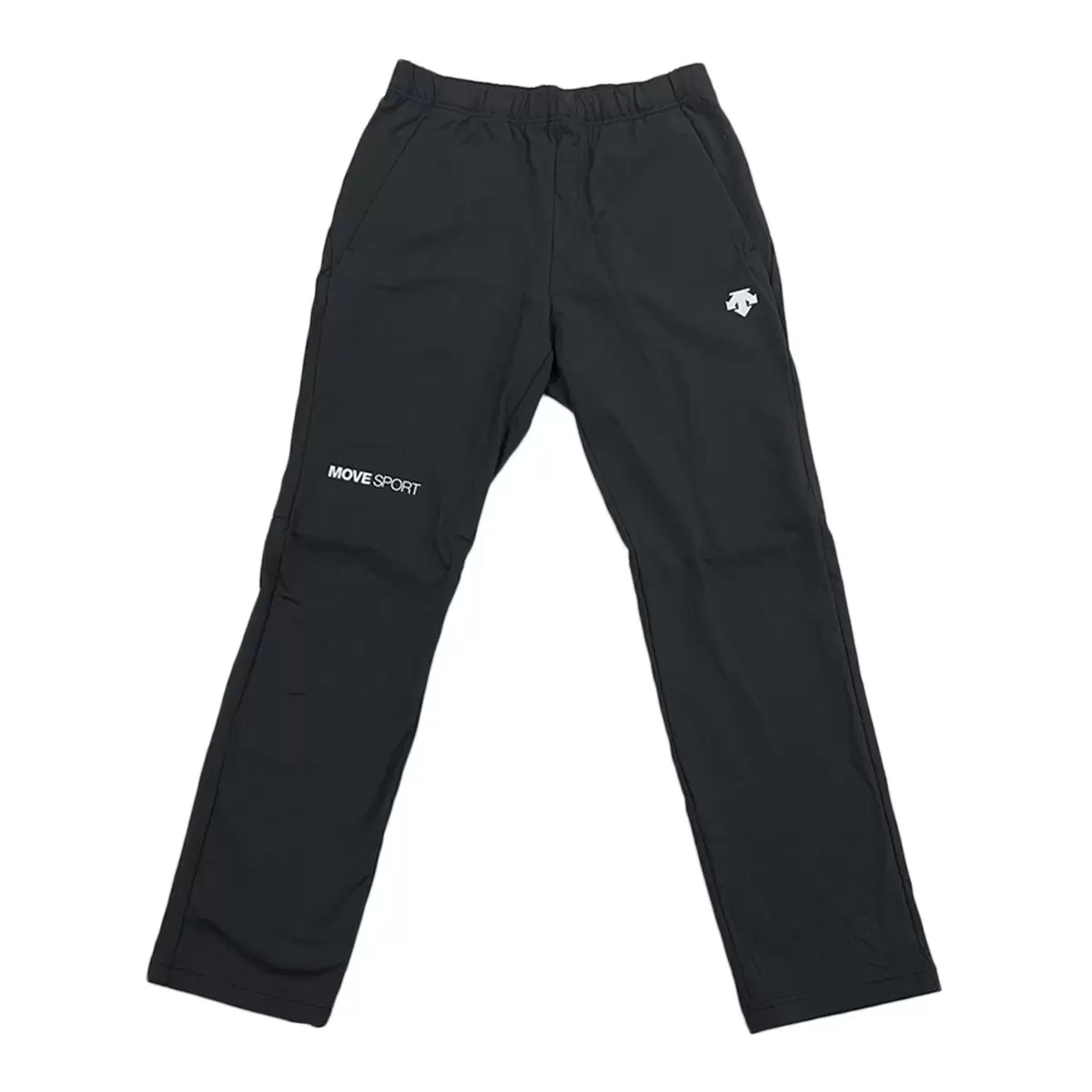 DESCENTE 男Logo運動長褲 黑