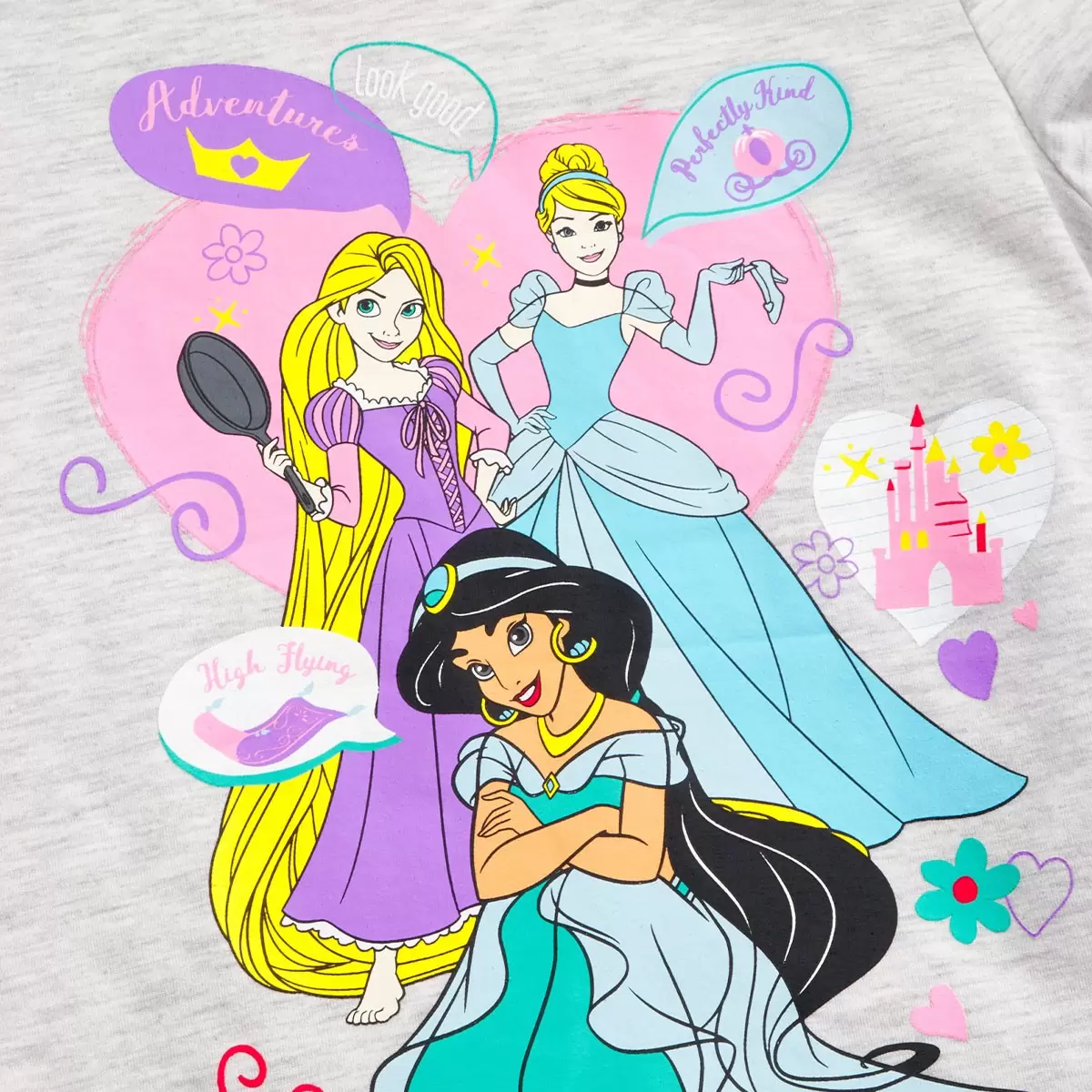 兒童卡通圖案短袖上衣四件組 Princess