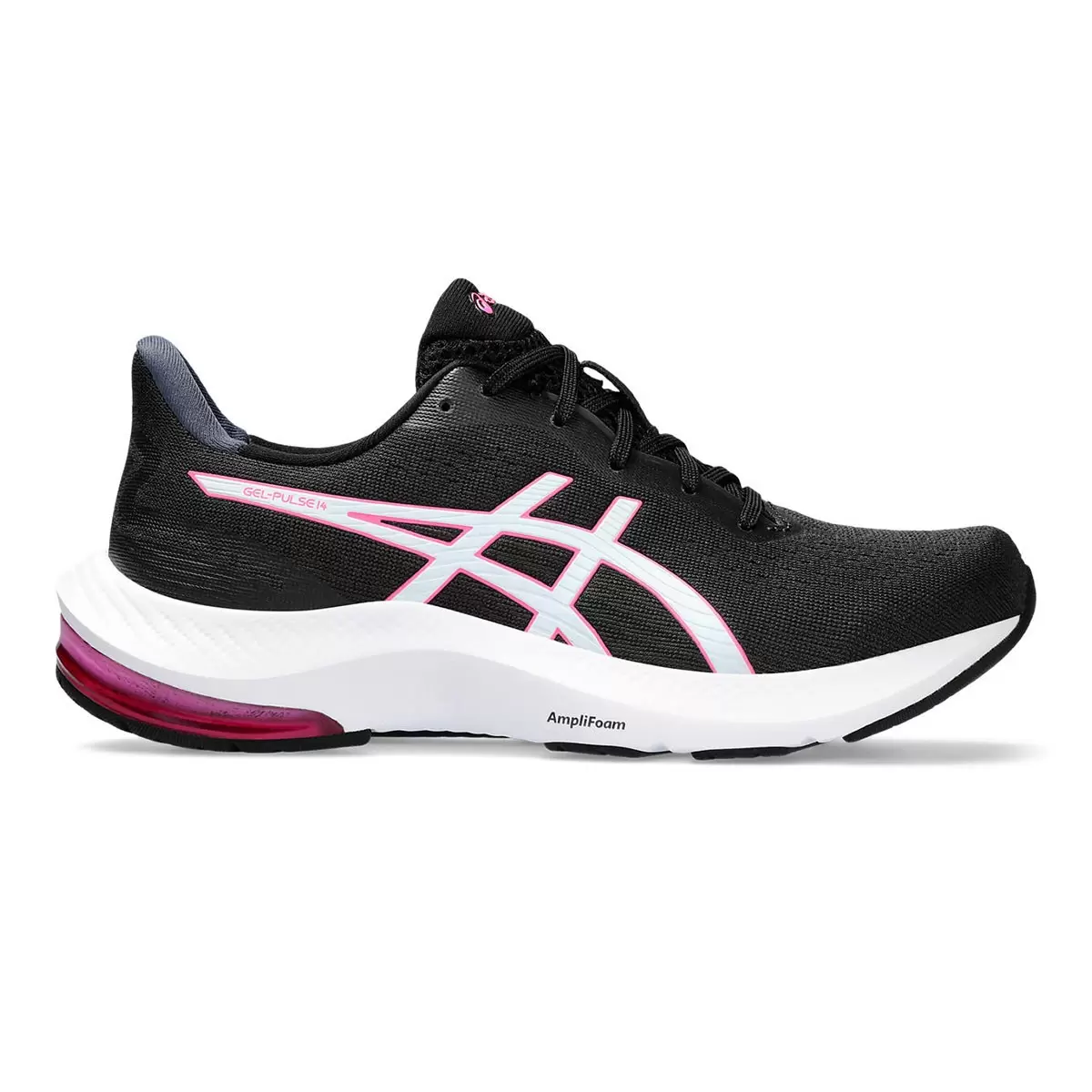 Asics 女慢跑鞋 黑粉 26公分