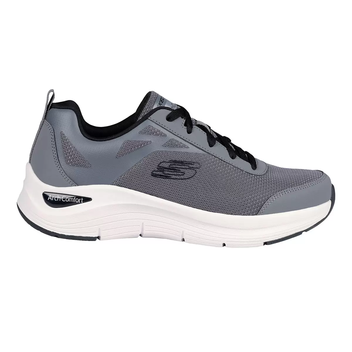 Skechers 男休閒運動鞋 灰 US 8
