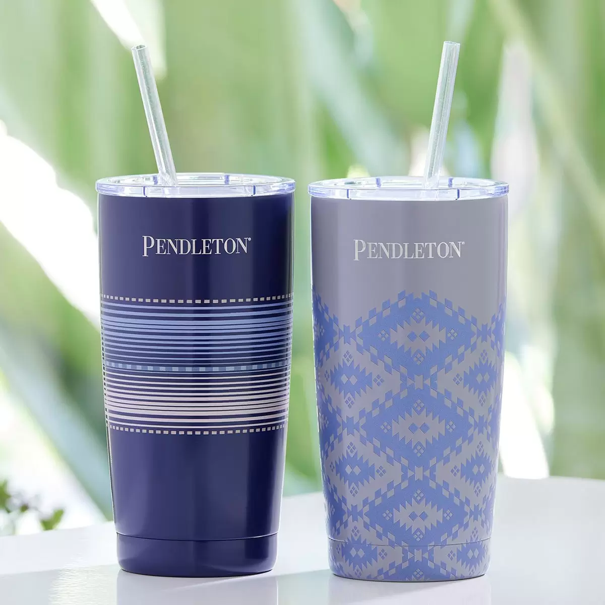 Pendleton 不鏽鋼吸管隨行杯 590毫升 X 2件組