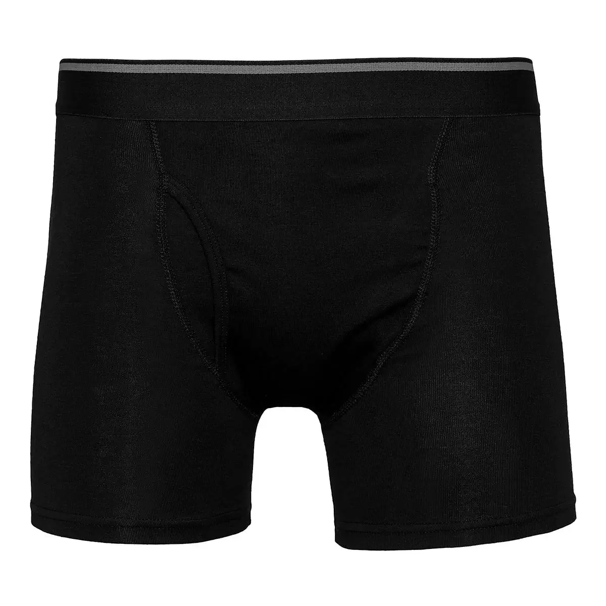 Kirkland Signature 科克蘭 男彈性平口褲4入 黑 XL