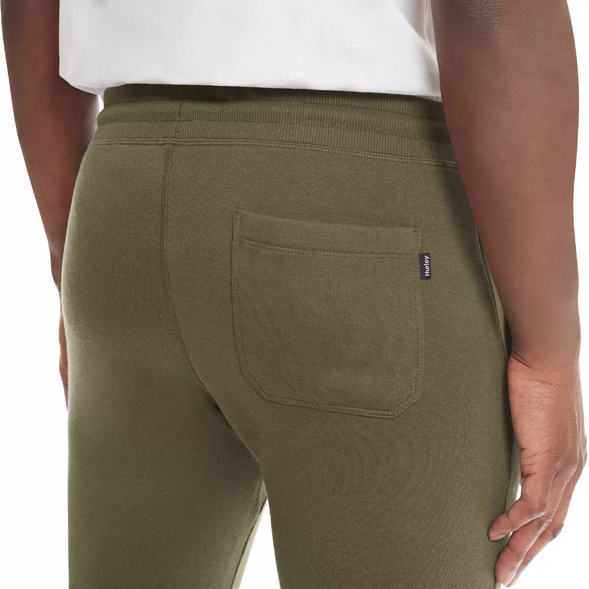 Hurley 男刷毛長褲 綠