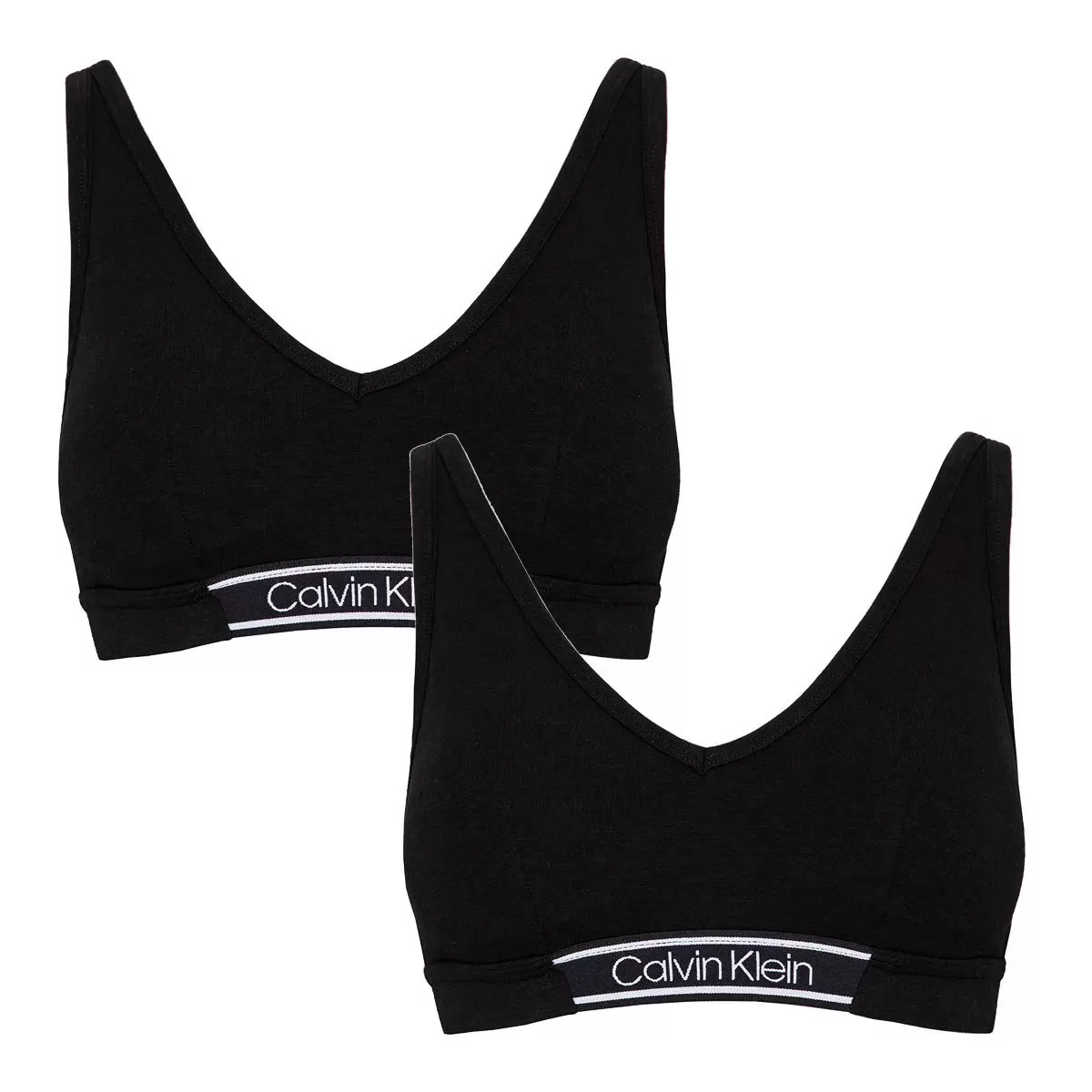 Calvin Klein 女柔軟無鋼圈內衣二件組 黑 / 黑  M