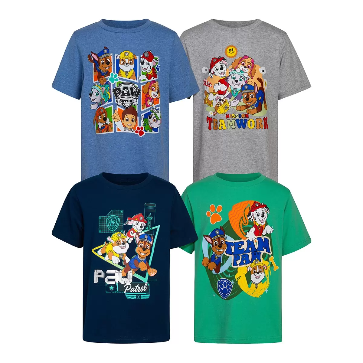 兒童卡通圖案短袖上衣四件組 PAW Patrol 男童 3T