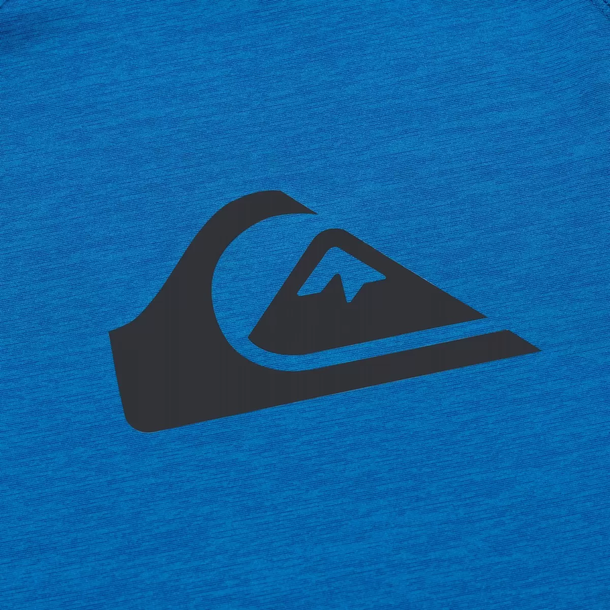 Quiksilver 男All Time衝浪防磨短袖上衣 藍 M