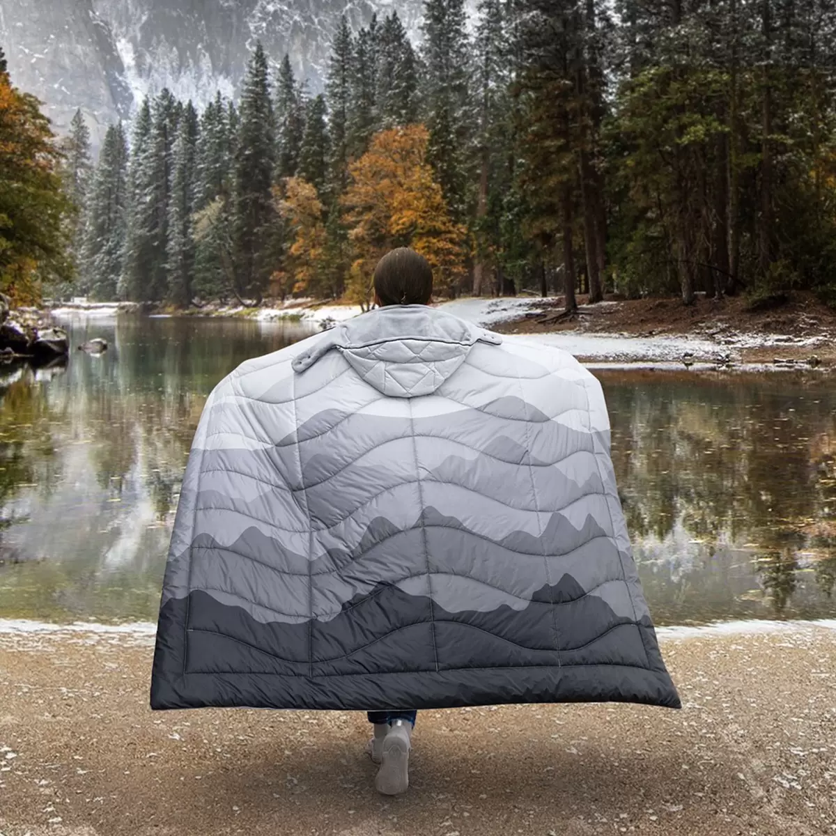 Weatherproof 可攜式戶外萬用被 灰