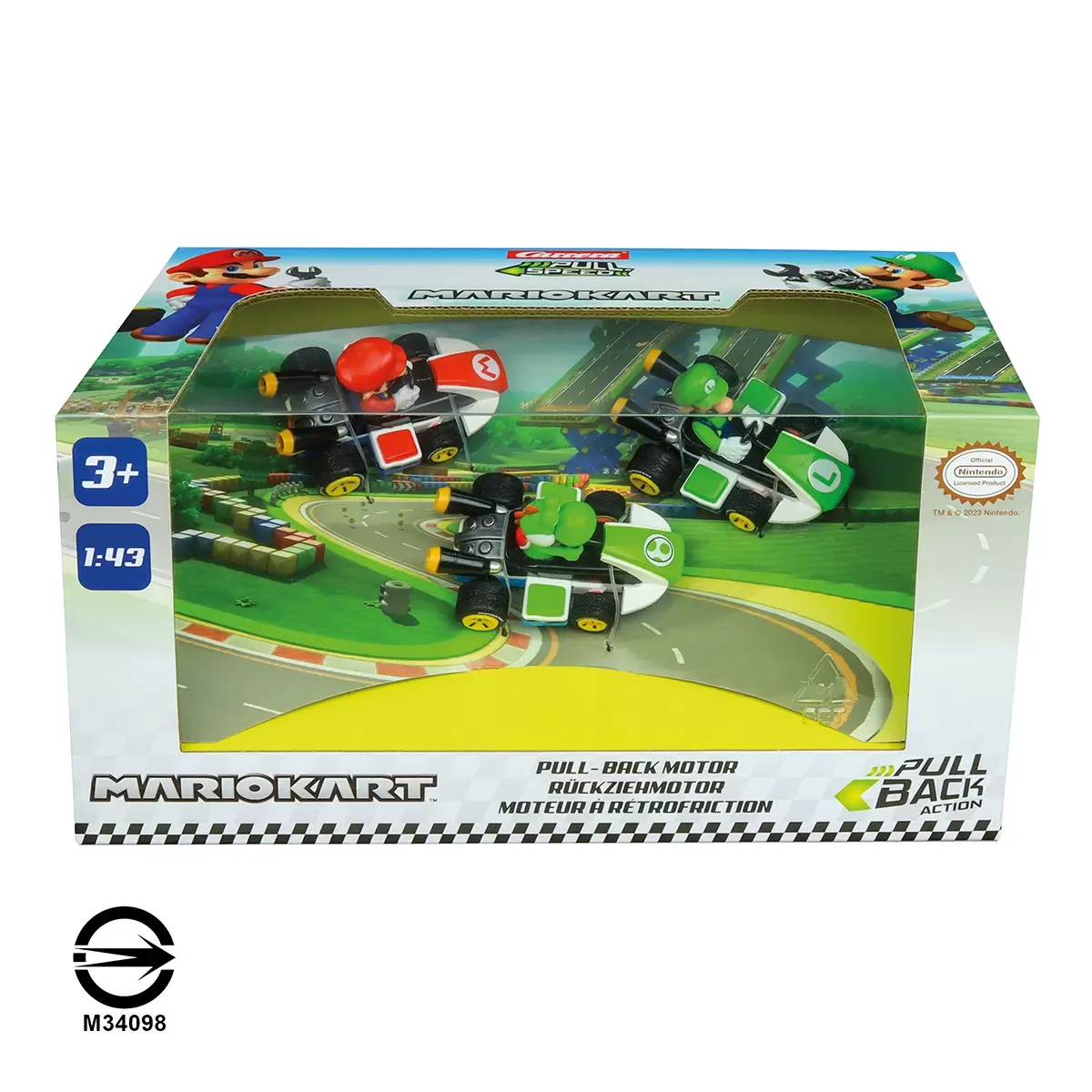 Carrera Mario Kart 1:43 MK8 迴力車 3入組 / 3歲以上 - 2