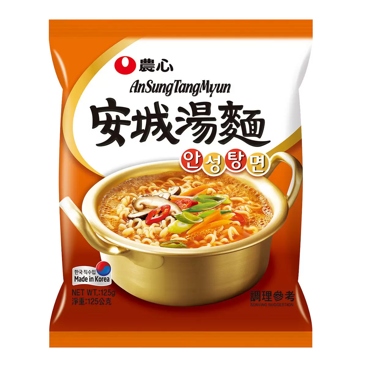 農心 安城湯麵 125公克 X 12包