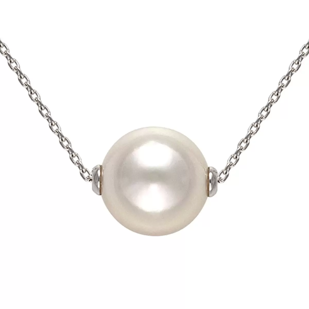 Tokyo Pearl 18K白K金 9.0公釐 Akoya 珍珠項鍊