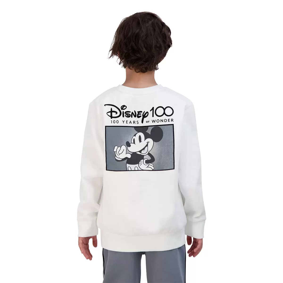 Disney 100周年紀念款兒童長袖上衣 白 Minnie 7