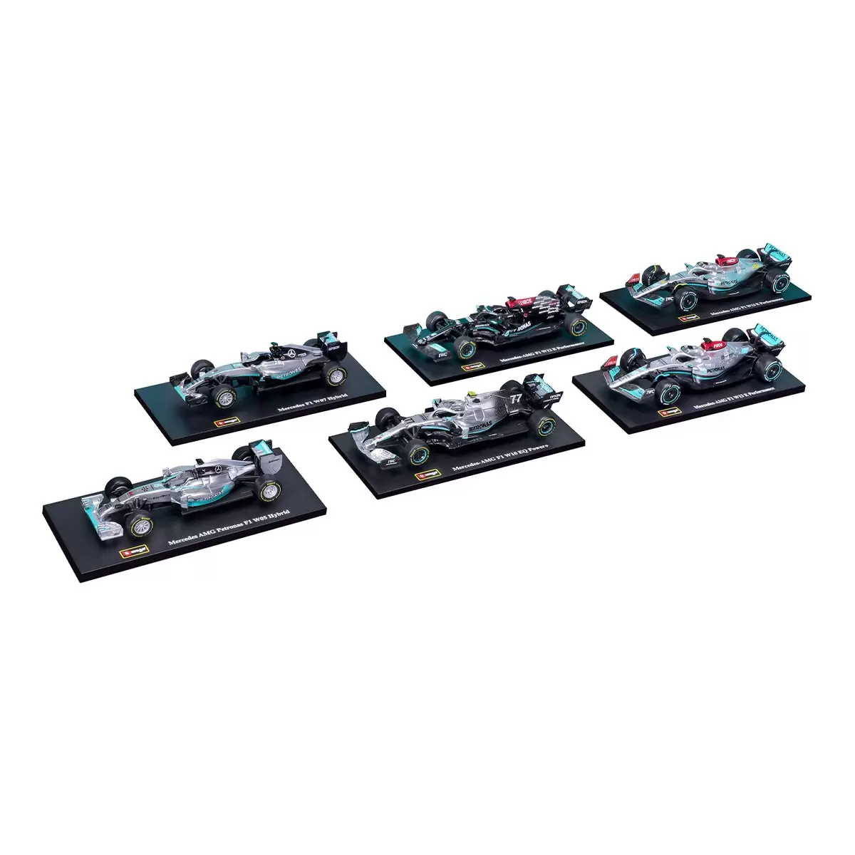 Bburago 1:43 F1 賽車收藏模型車 6入組 多種款式選擇