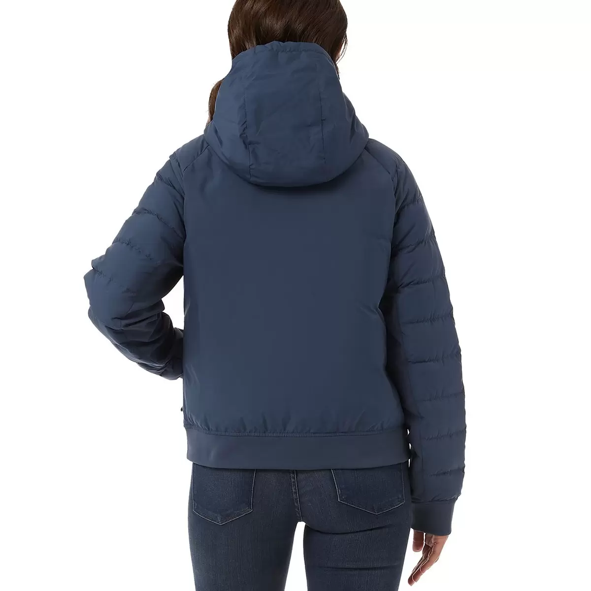 32 Degrees 女輕量連帽羽絨外套 深藍 S