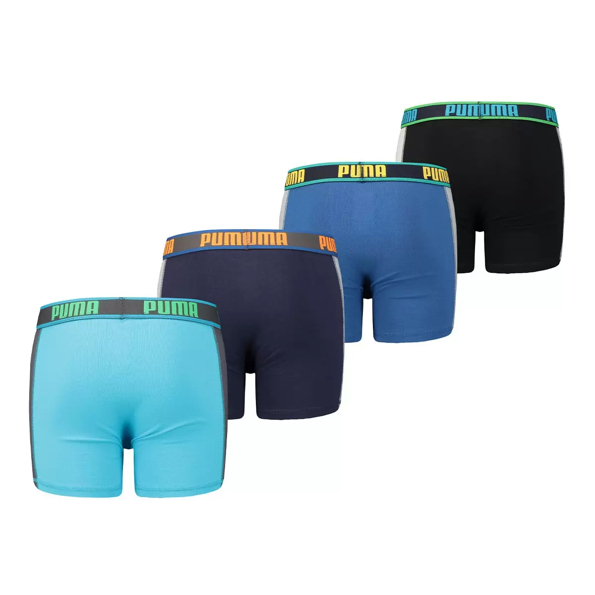 Puma 男童內褲 四入組 藍/黑 XL