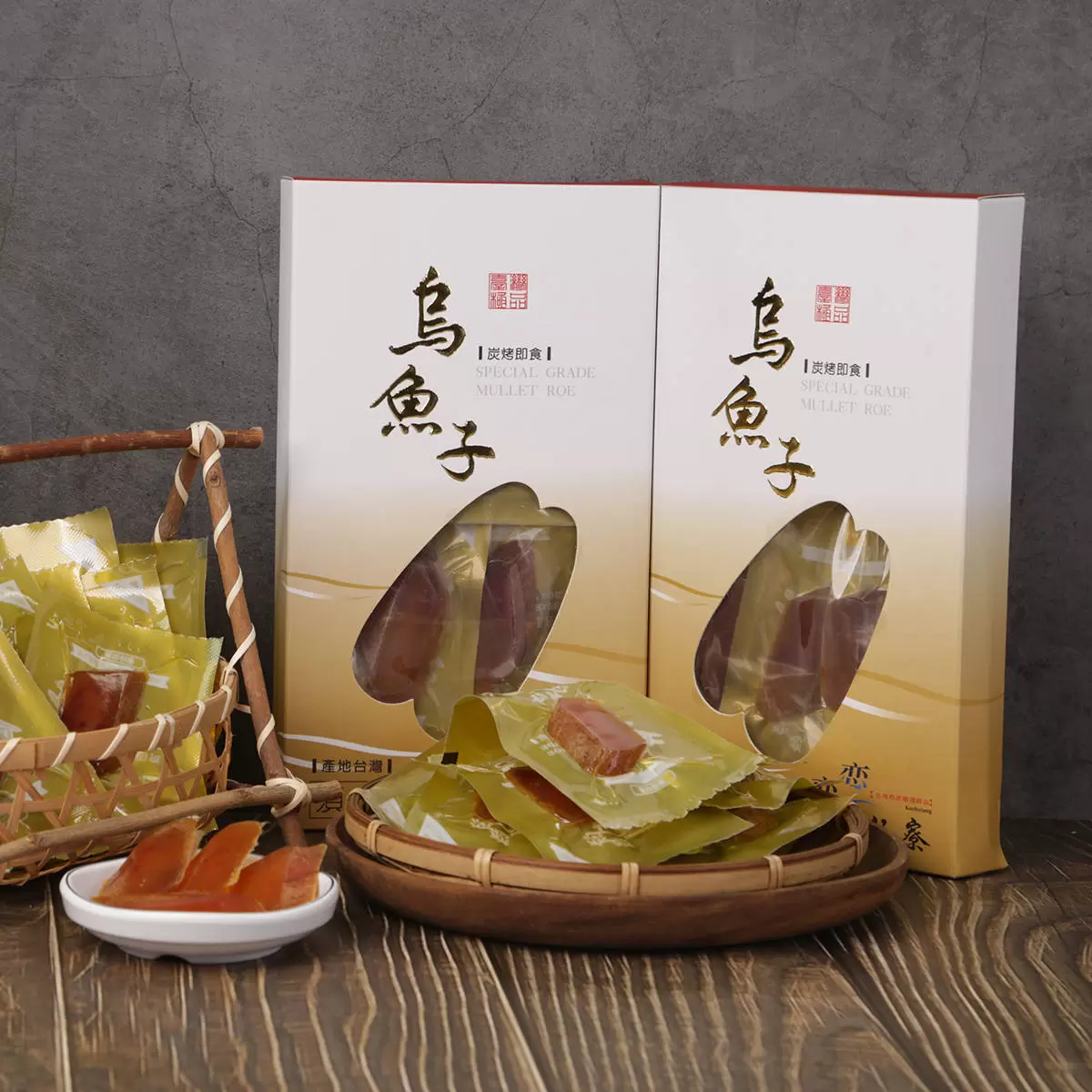 戀戀蚵仔寮 炭烤烏魚子即食包 150公克 X 2入 僅配送至高雄市部分區域