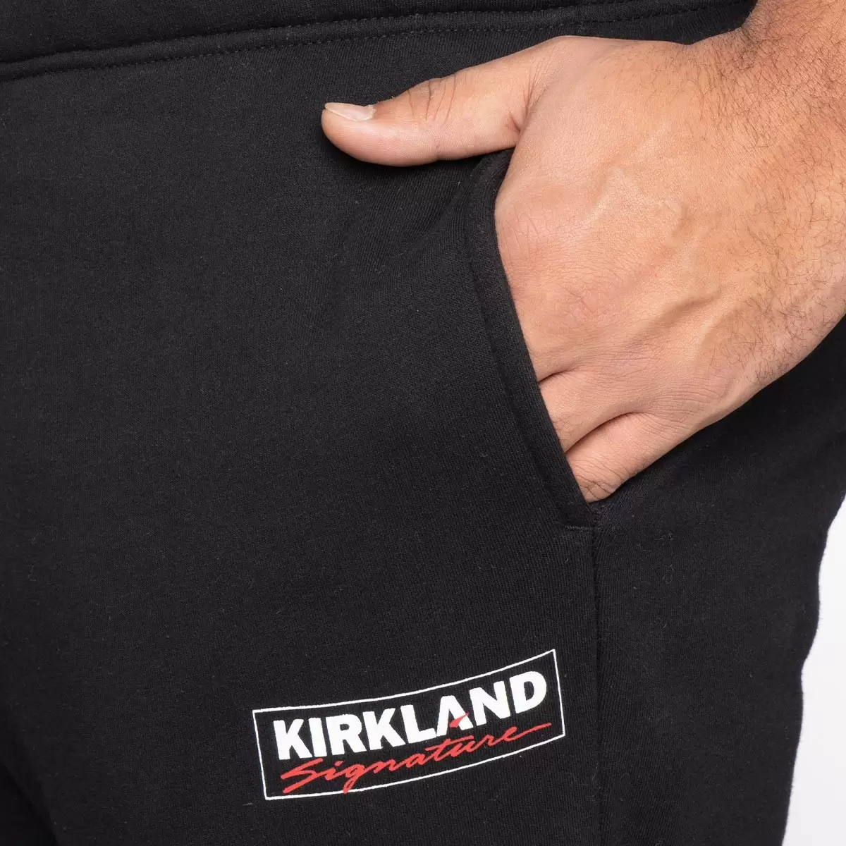 Kirkland Signature 科克蘭 男 Logo 運動長褲 黑 M