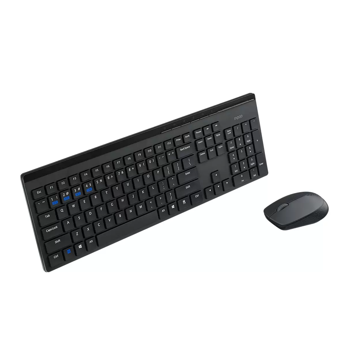 Rapoo 8100GT 多模式無線鍵鼠套裝組 10入 黑