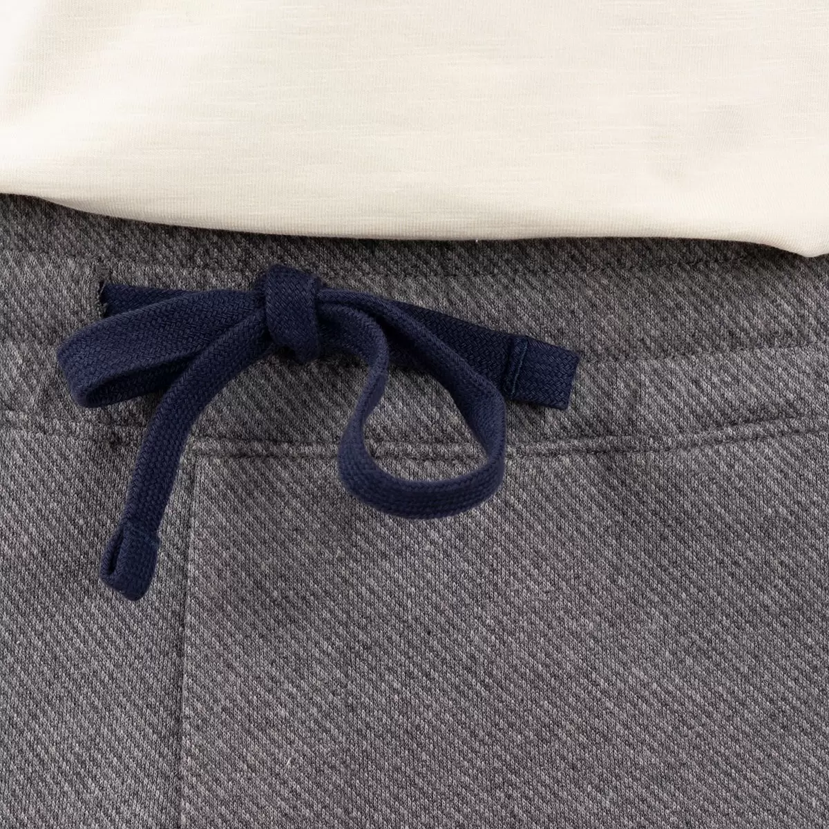 Tailor Vintage 男斜紋針織居家長褲 灰 S