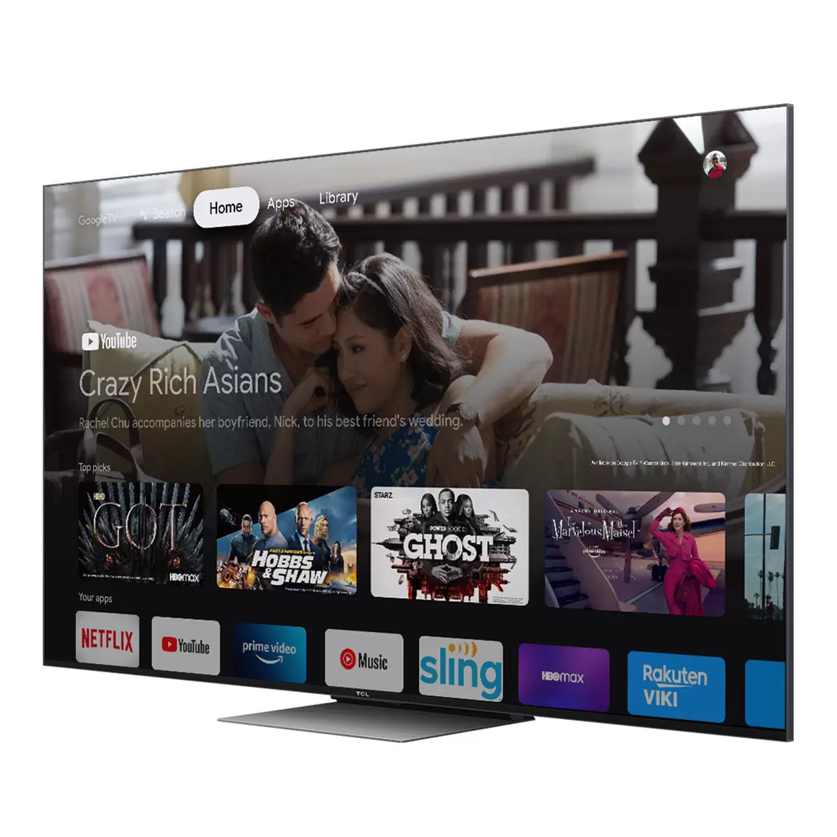 TCL 55吋 4K Mini LED Google TV 量子智能連網液晶顯示器不含視訊盒 55C835