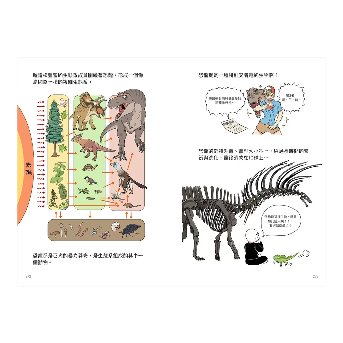 最有趣的昆蟲觀察百科+最神祕的海洋生物百科+漫畫恐龍笑料演化史 (3冊合售)