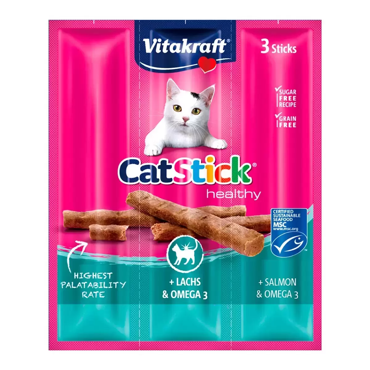 Vitakraft 貓快餐肉條雙口味 6公克 X 84入