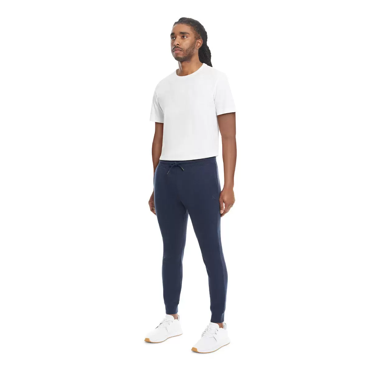 Hurley 男刷毛長褲 藍 M