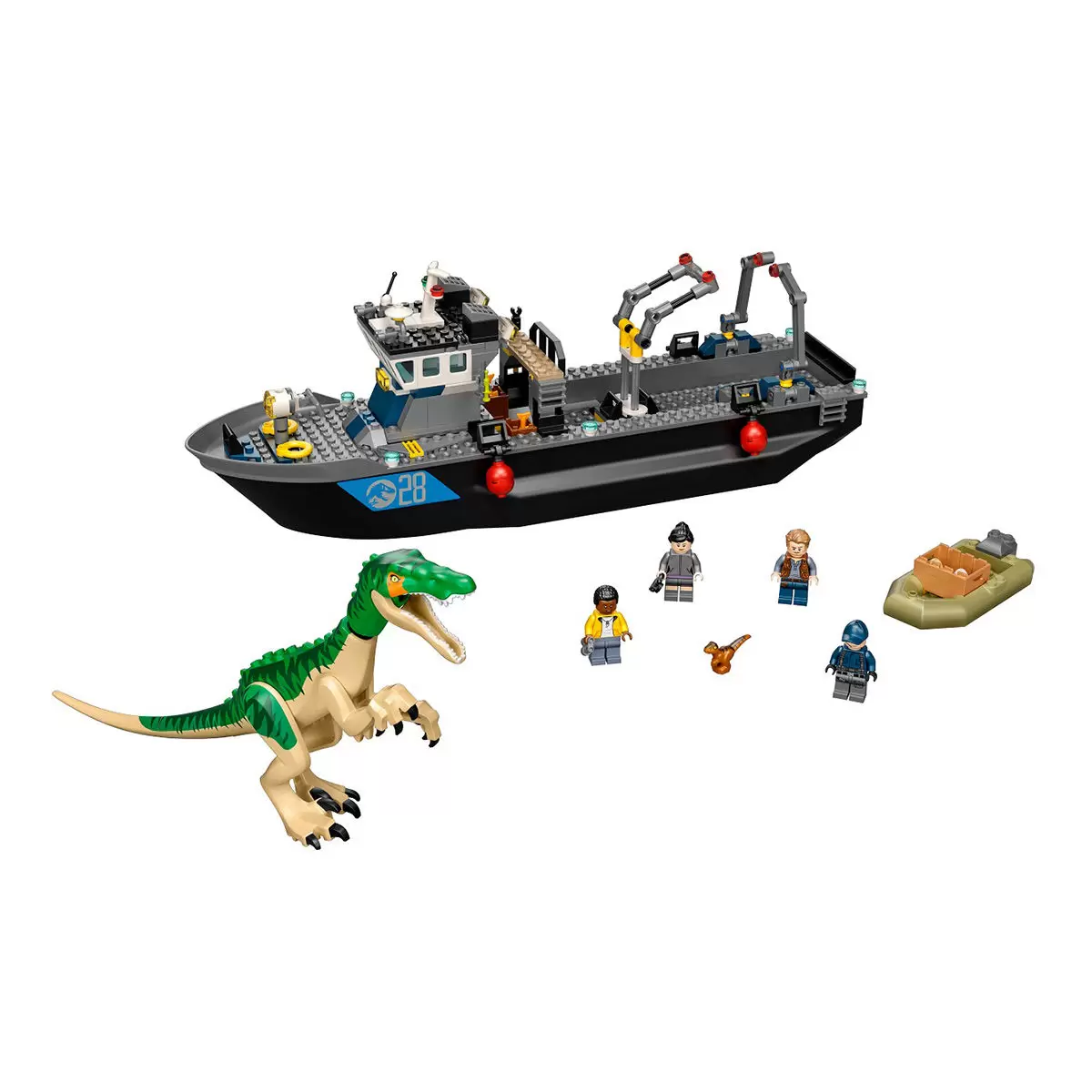 LEGO 侏儸紀世界 Baryonyx Dinosaur Boat Escape 76942