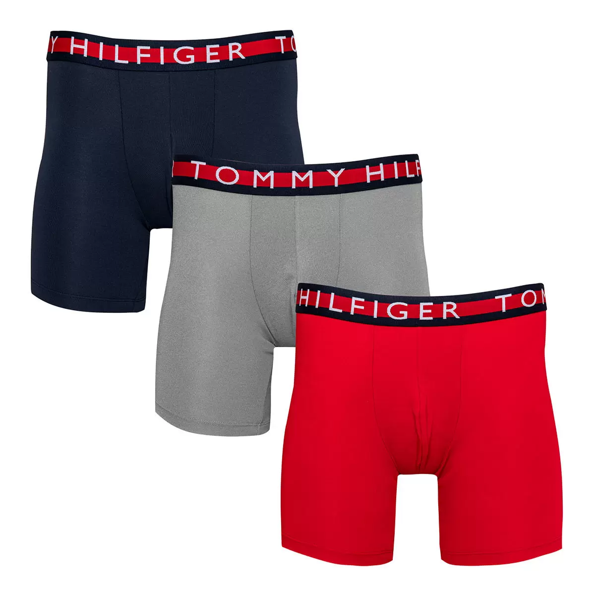 Tommy Hilfiger 男內褲三件組 紅/灰/深藍組 L