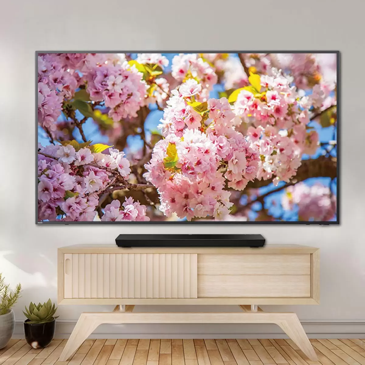 飛利浦 75吋 4K LED Android 顯示器不含視訊盒 75PUH8265 + 家庭影院 Soundbar TAPB600