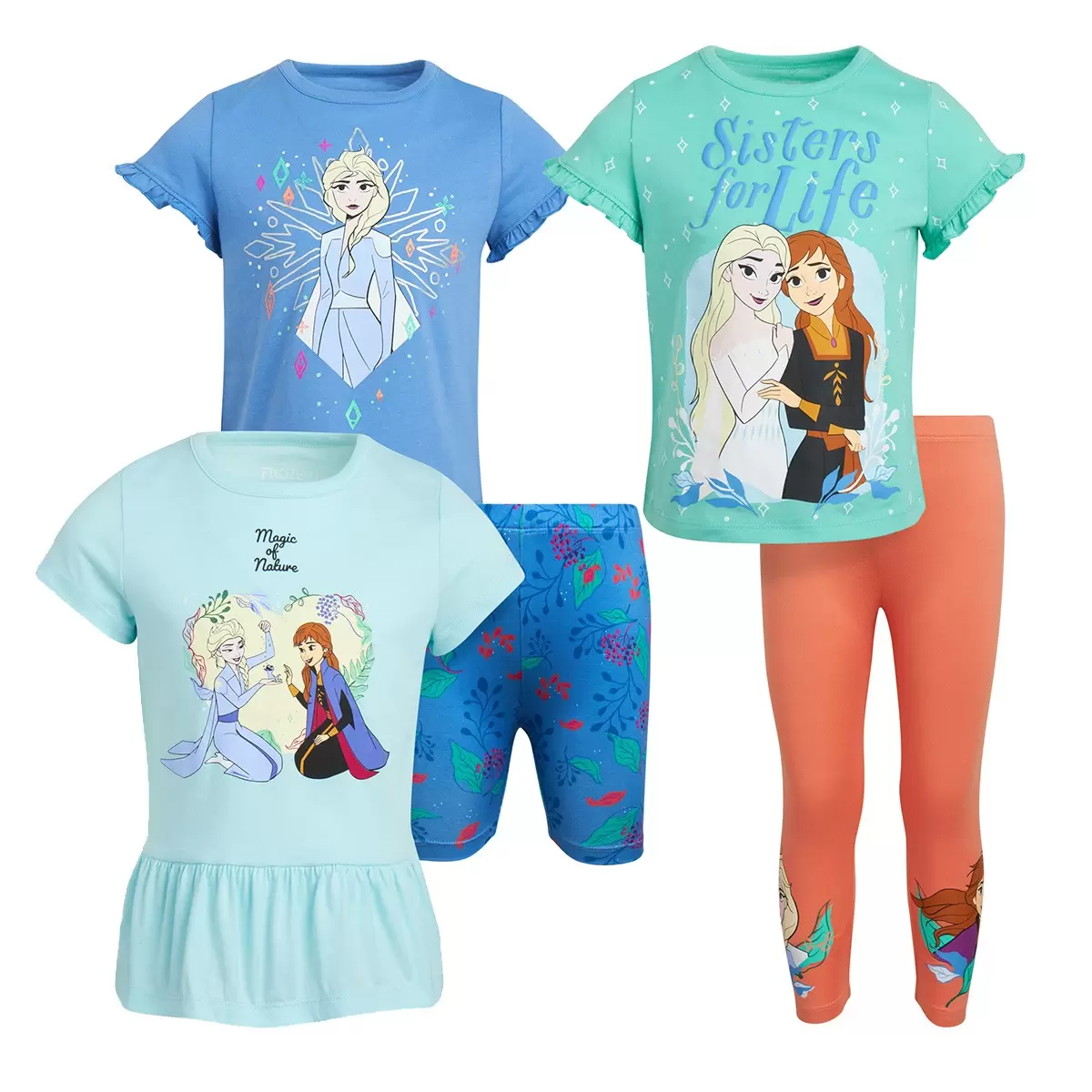 卡通人物兒童短袖套組 5入 Frozen 7T