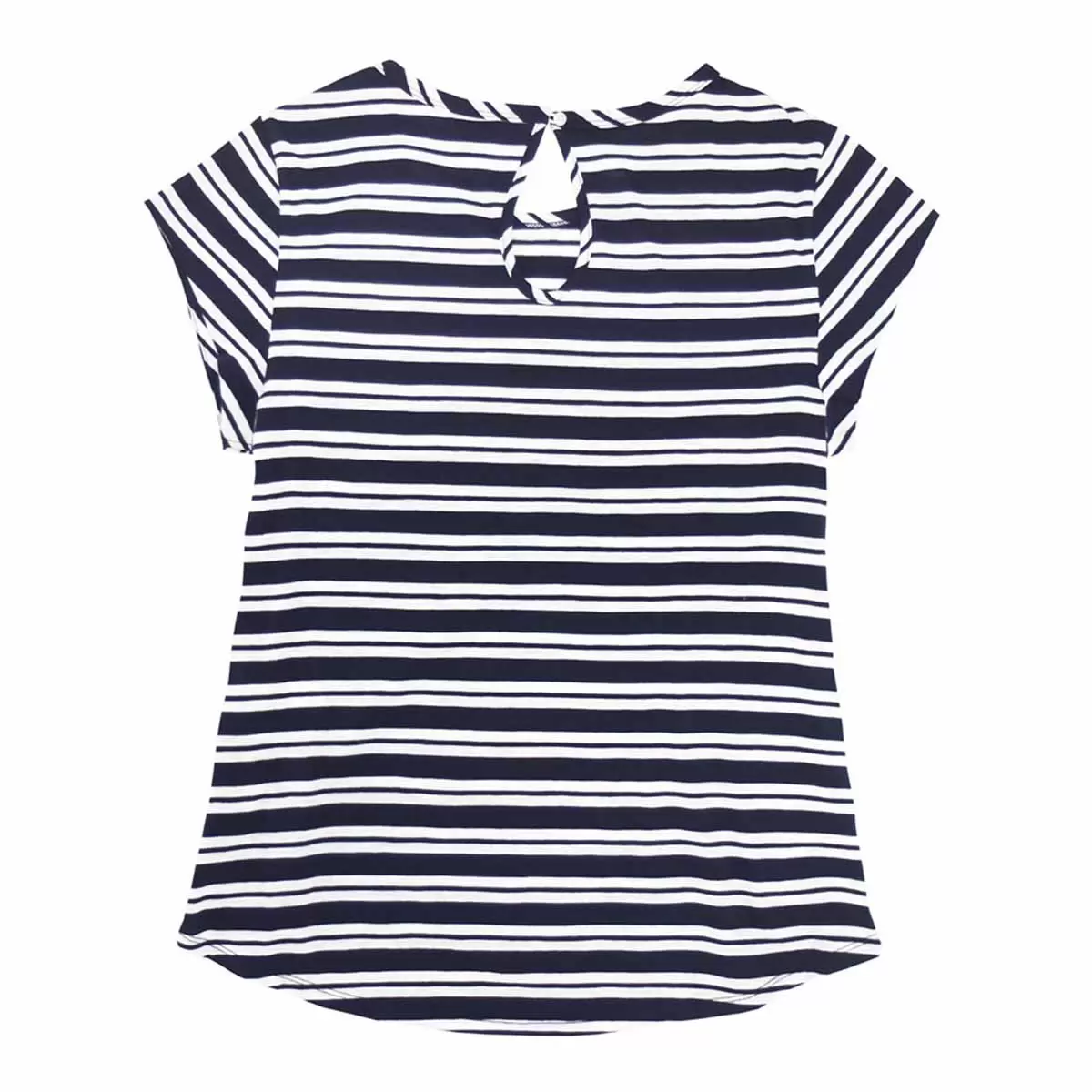 Nautica 女圓領短袖上衣 藍條紋 XS
