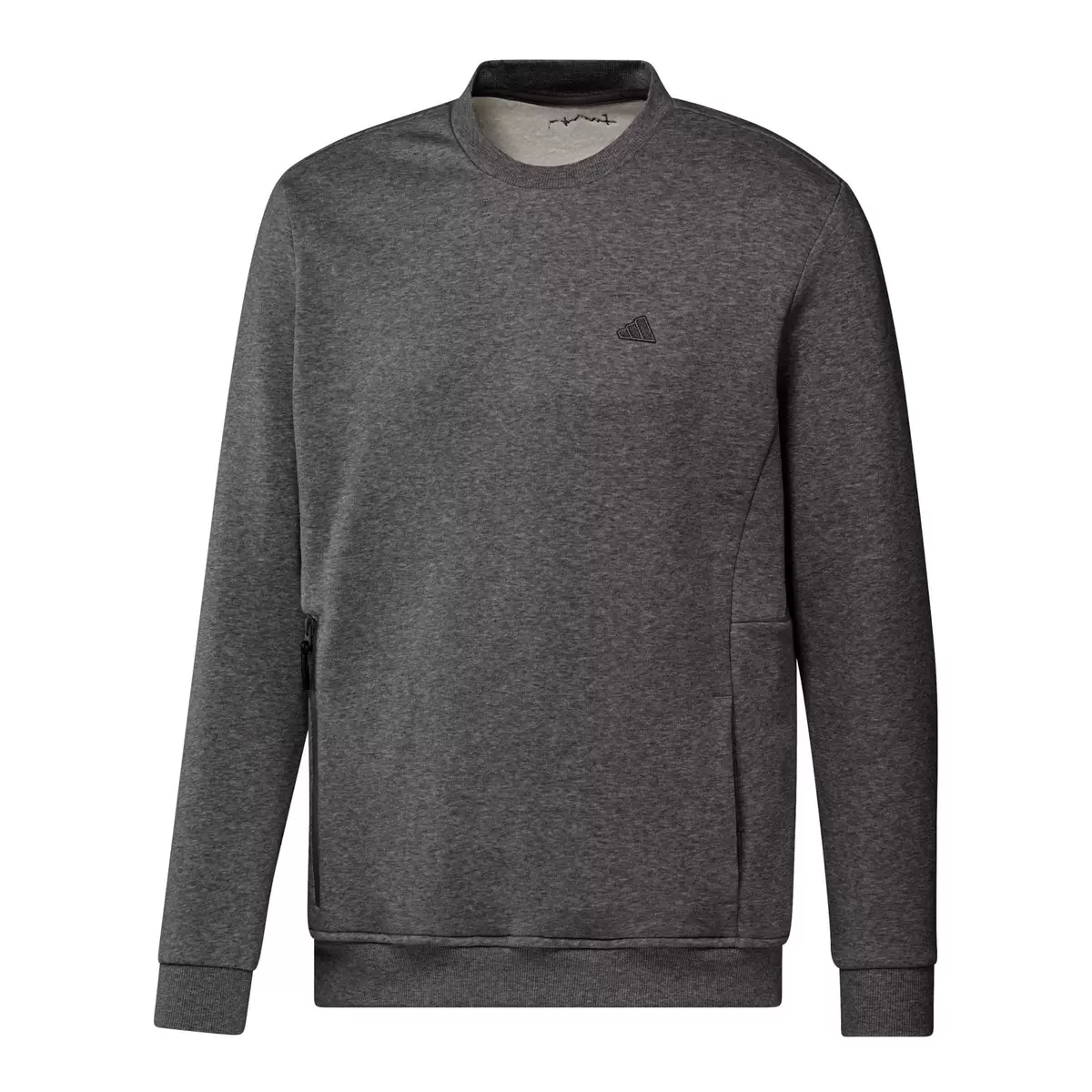 Adidas Golf 男圓領長袖上衣 深灰 L