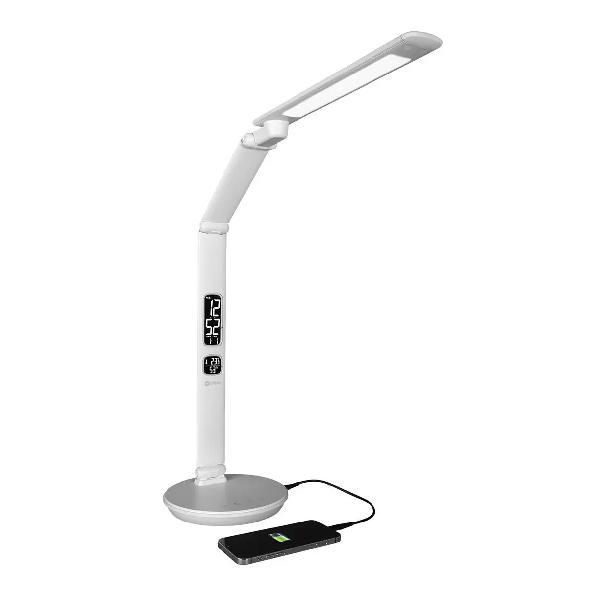 OttLite LED 數位顯示檯燈 白色