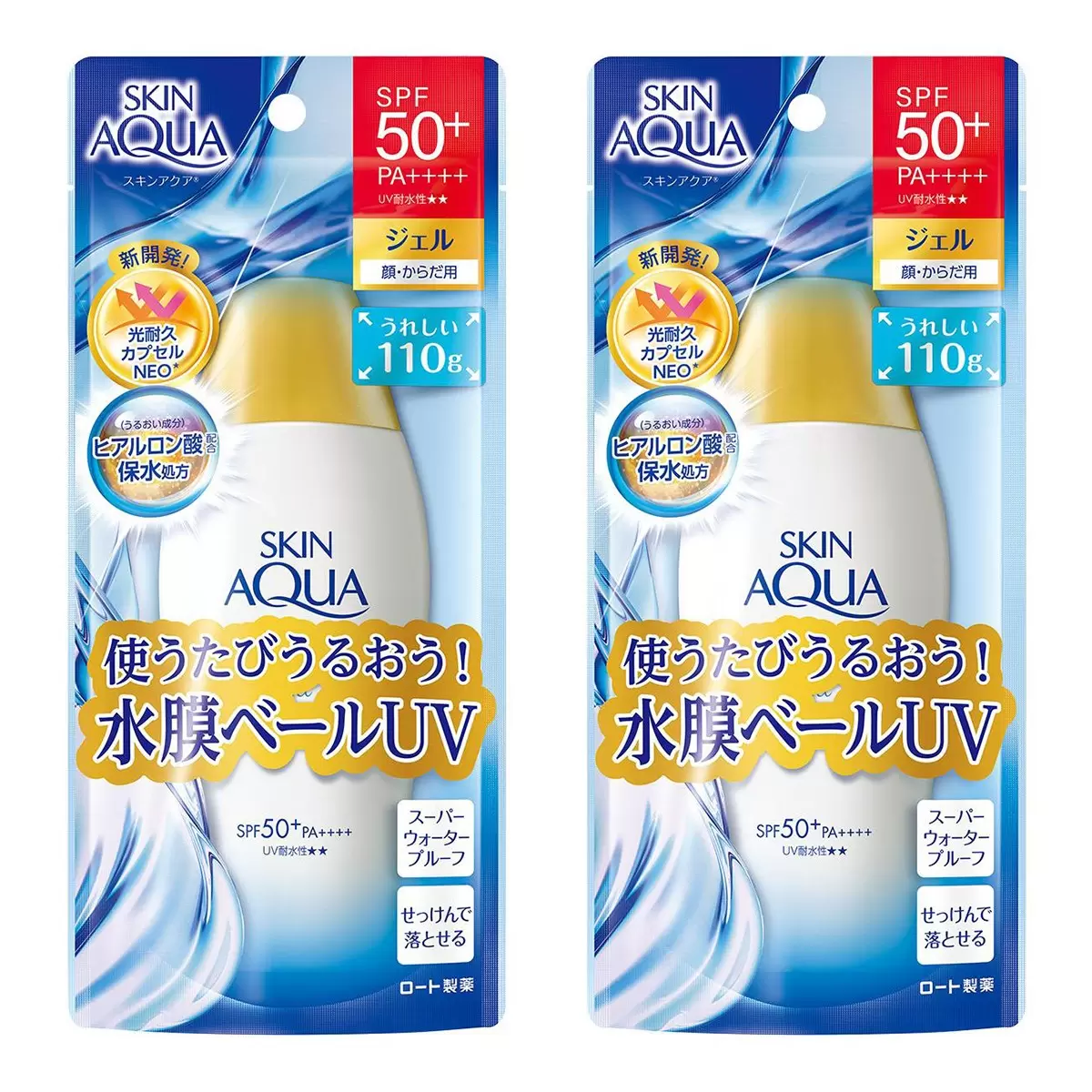 曼秀雷敦 水潤肌超保濕水感防曬凝露 SPF50+/PA++++ 110公克 X 2入