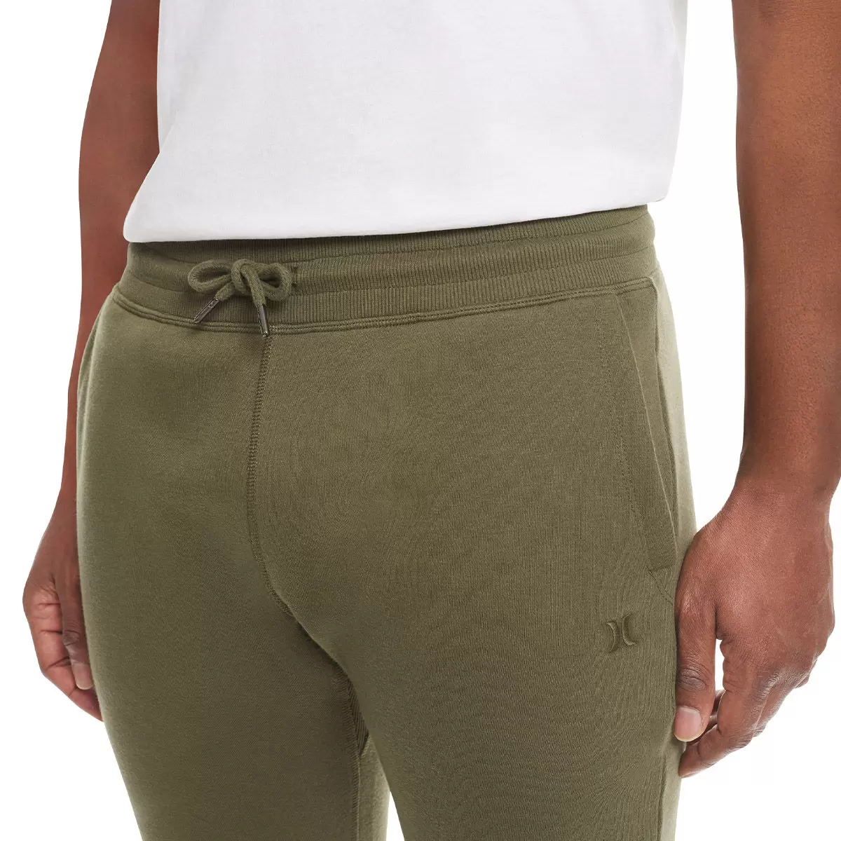 Hurley 男刷毛長褲 綠