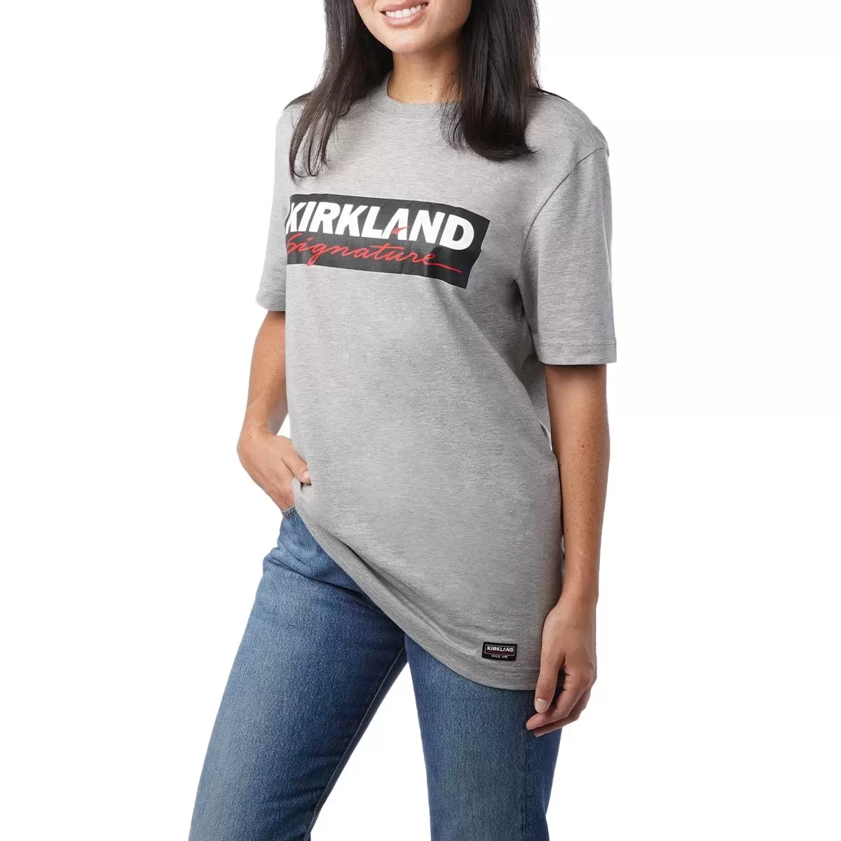 Kirkland Signature 科克蘭 Logo 短袖上衣 灰 XXL