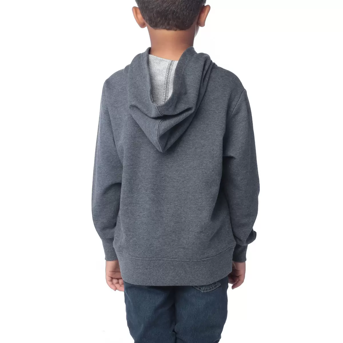 Champion 男童連帽上衣 深灰 L