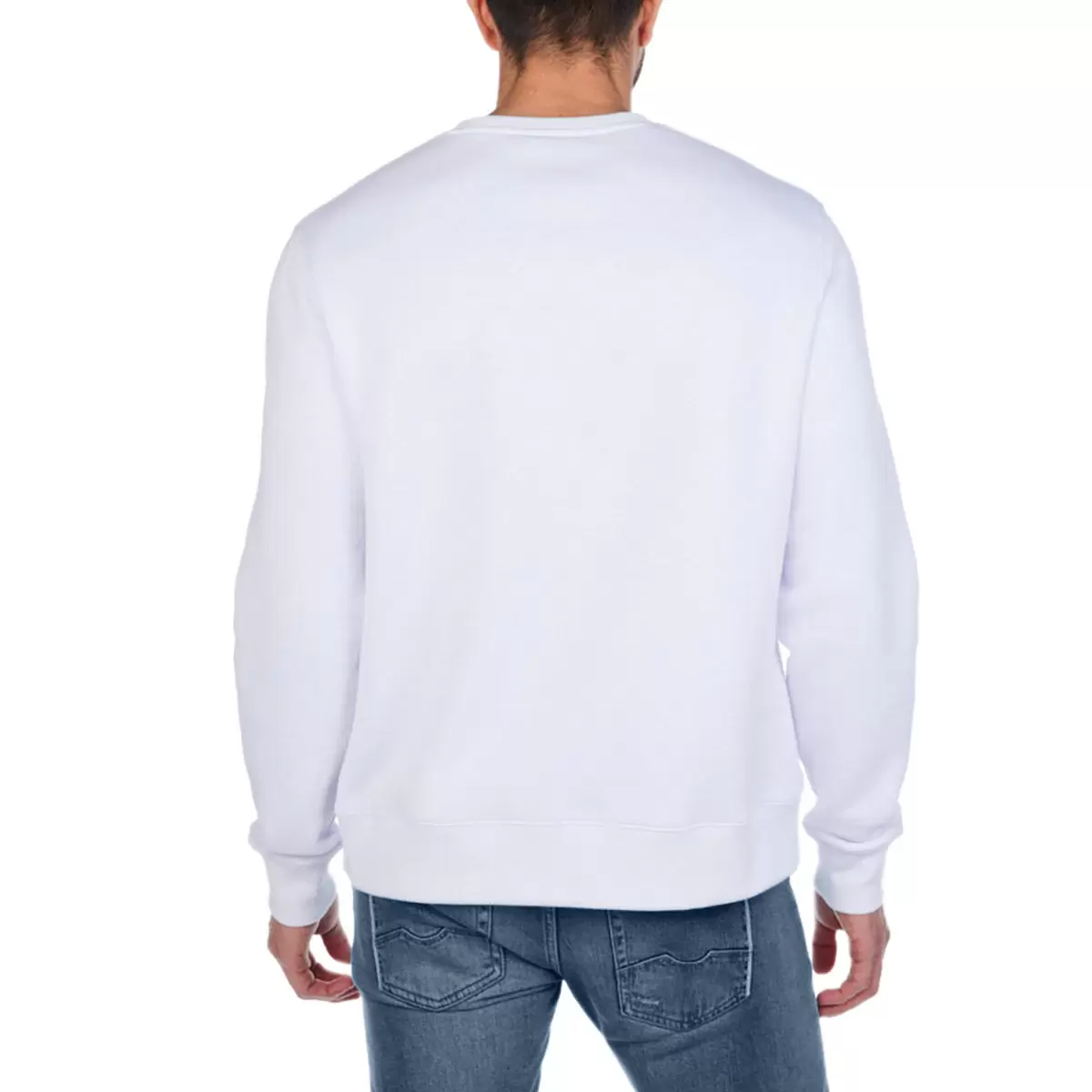 Kirkland Signature 科克蘭 Logo圓領長袖上衣 白 Men's XS = Ladies' S