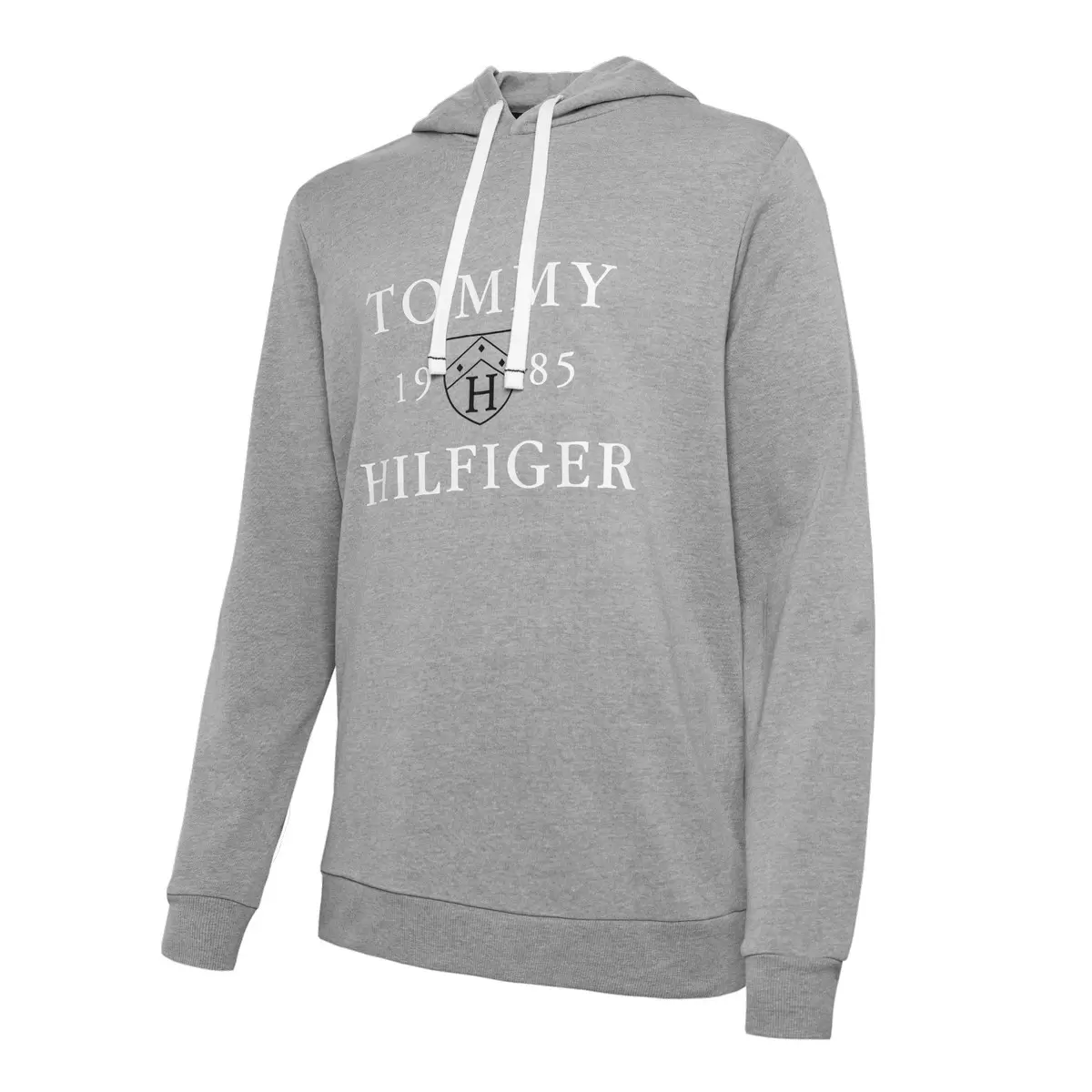 Tommy Hilfiger 男長袖毛圈布連帽上衣 灰 S