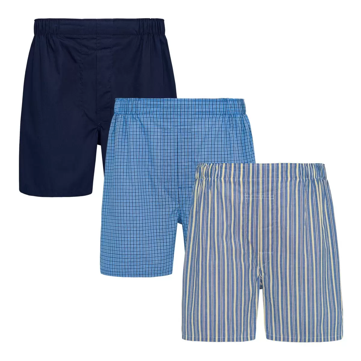 Polo Ralph Lauren 男棉質四角內褲三件組 深色組 L