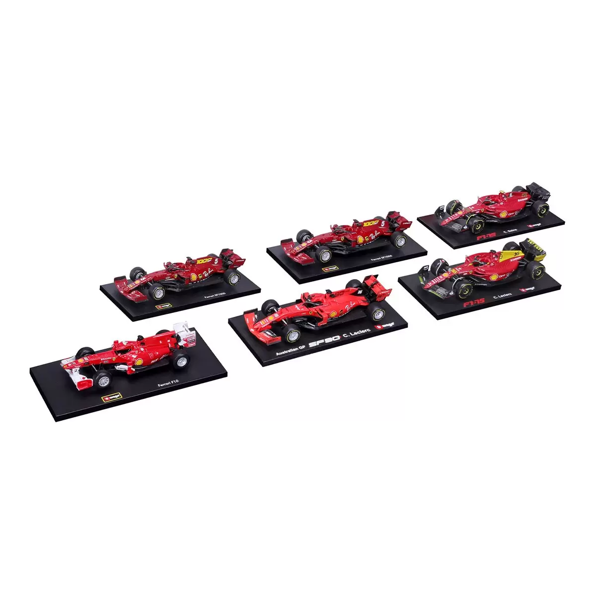 Bburago 1:43 F1 賽車收藏模型車 6入組 多種款式選擇