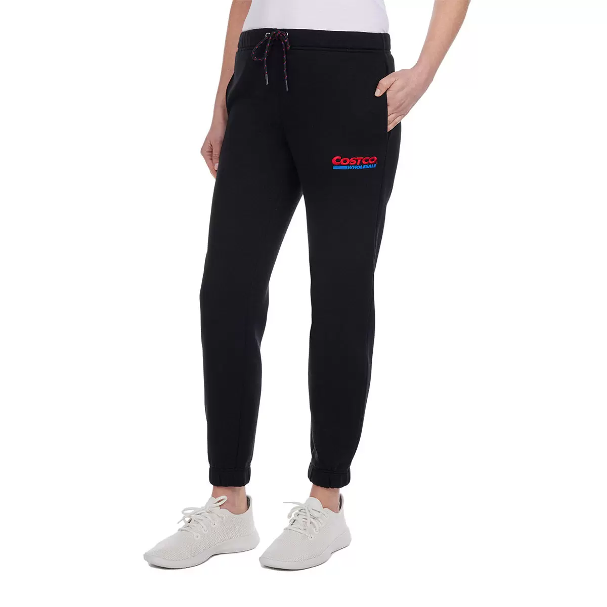 Kirkland Signature 科克蘭 女Logo刷毛長褲 黑 XS