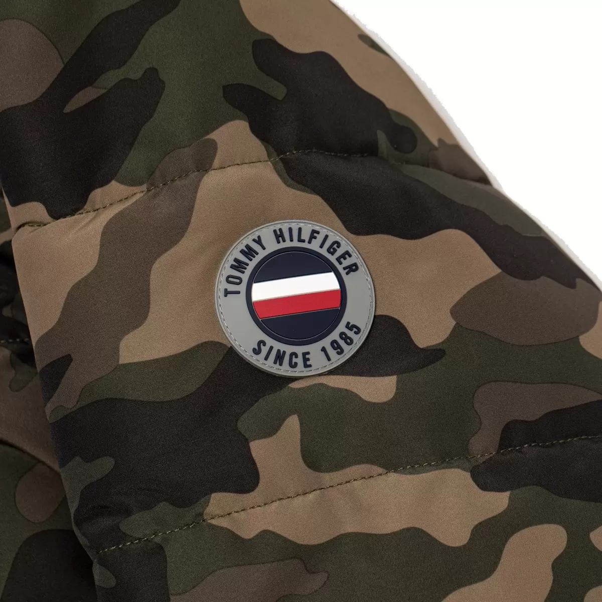 Tommy Hilfiger 男連帽外套 綠色迷彩 M