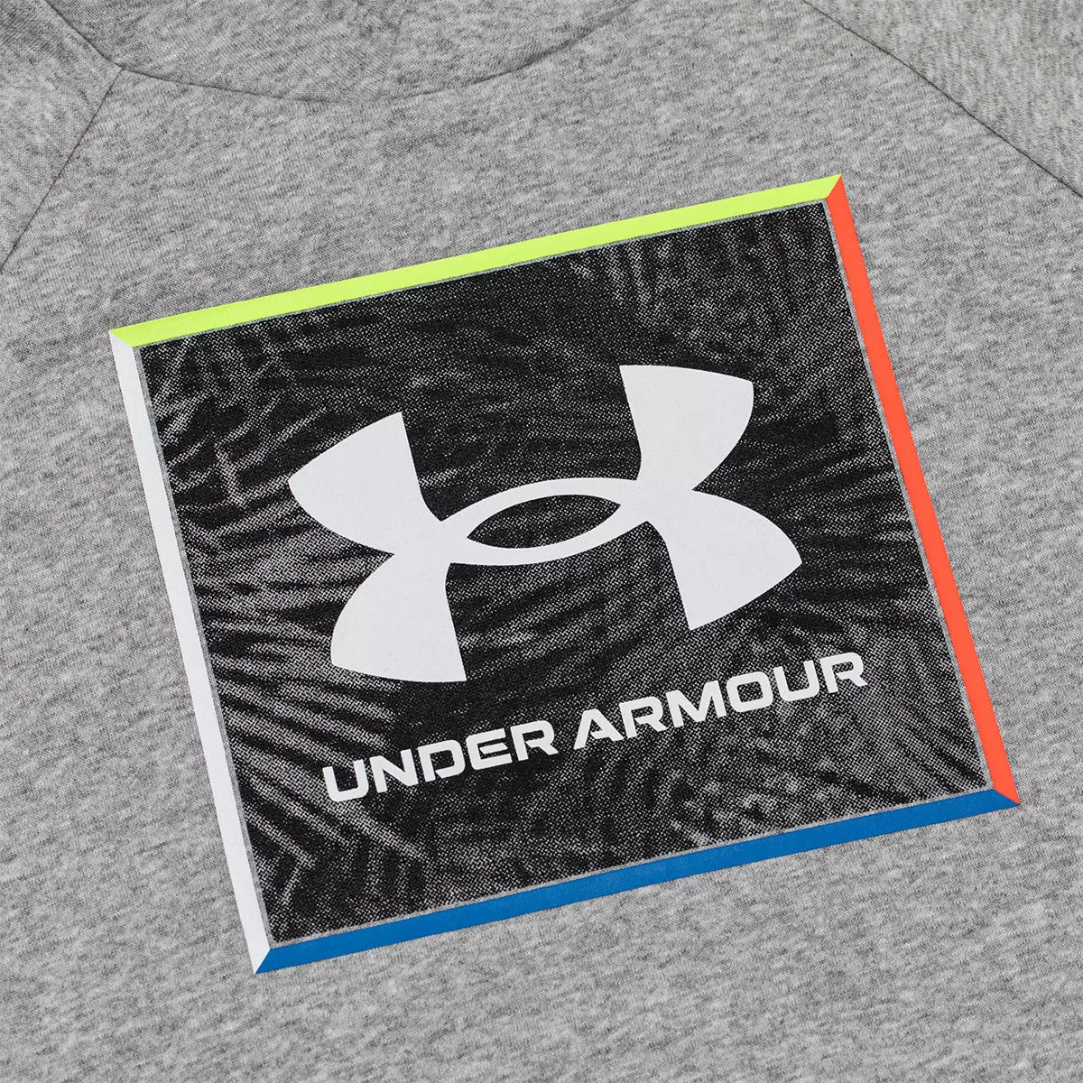 Under Armour 男Logo刷毛連帽上衣 灰 M
