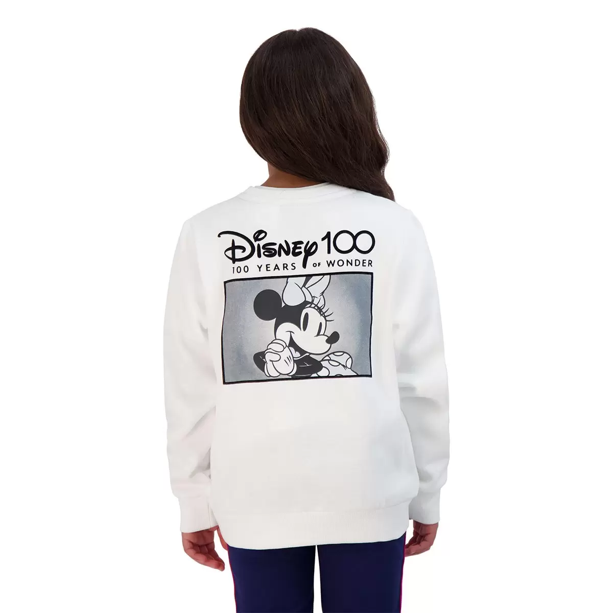 Disney 100周年紀念款兒童長袖上衣 白 Mickey 4