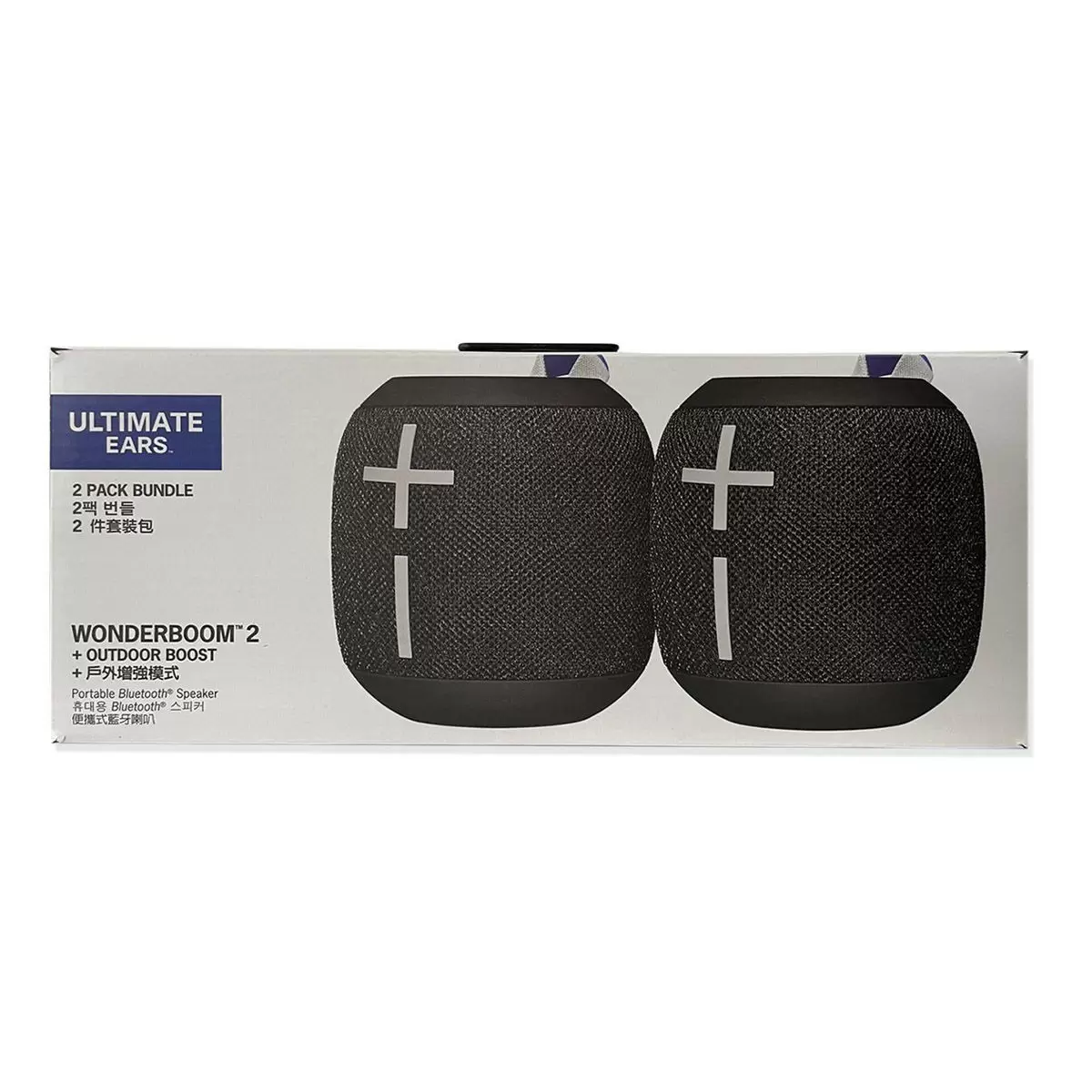 Ultimate Ears WONDERBOOM 2 防水無線藍牙喇叭 黑色 X 2入